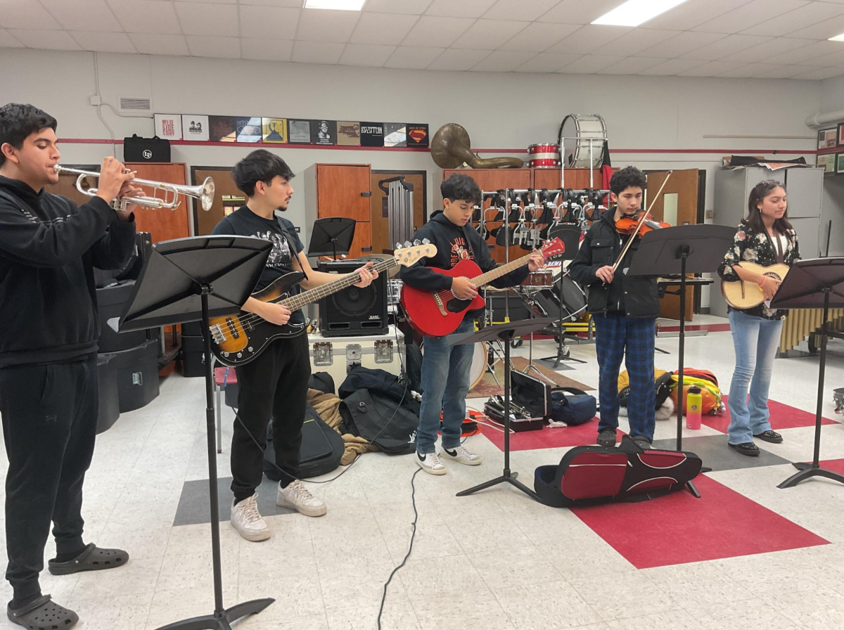 Bremen's Mariachi band practices for their Dec. 10 performance. The music department hosted its annual Winter Concert to showcase the talents of Bremen's vocal and instrumental ensembles.
